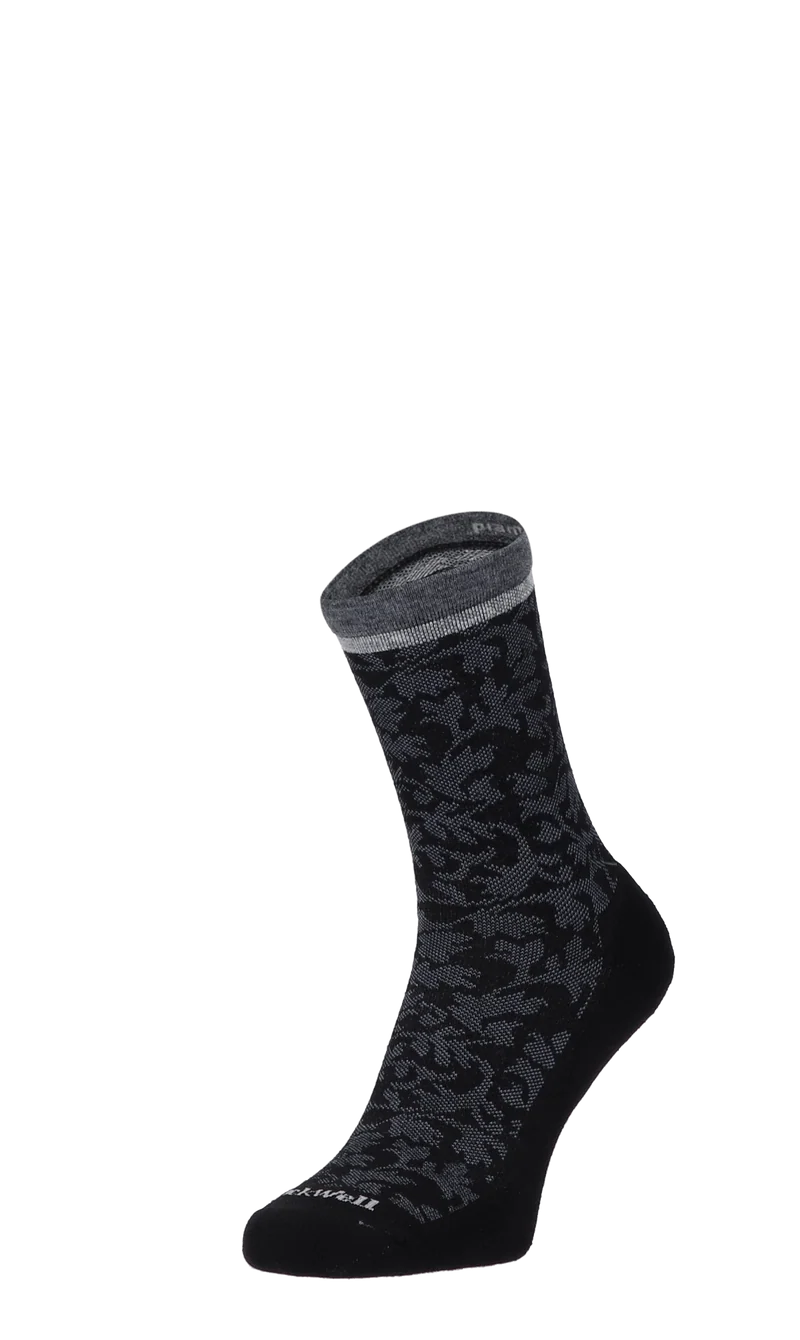 Plantar Cush Crew Dames Hielspoor Sokken Klasse 2 Black