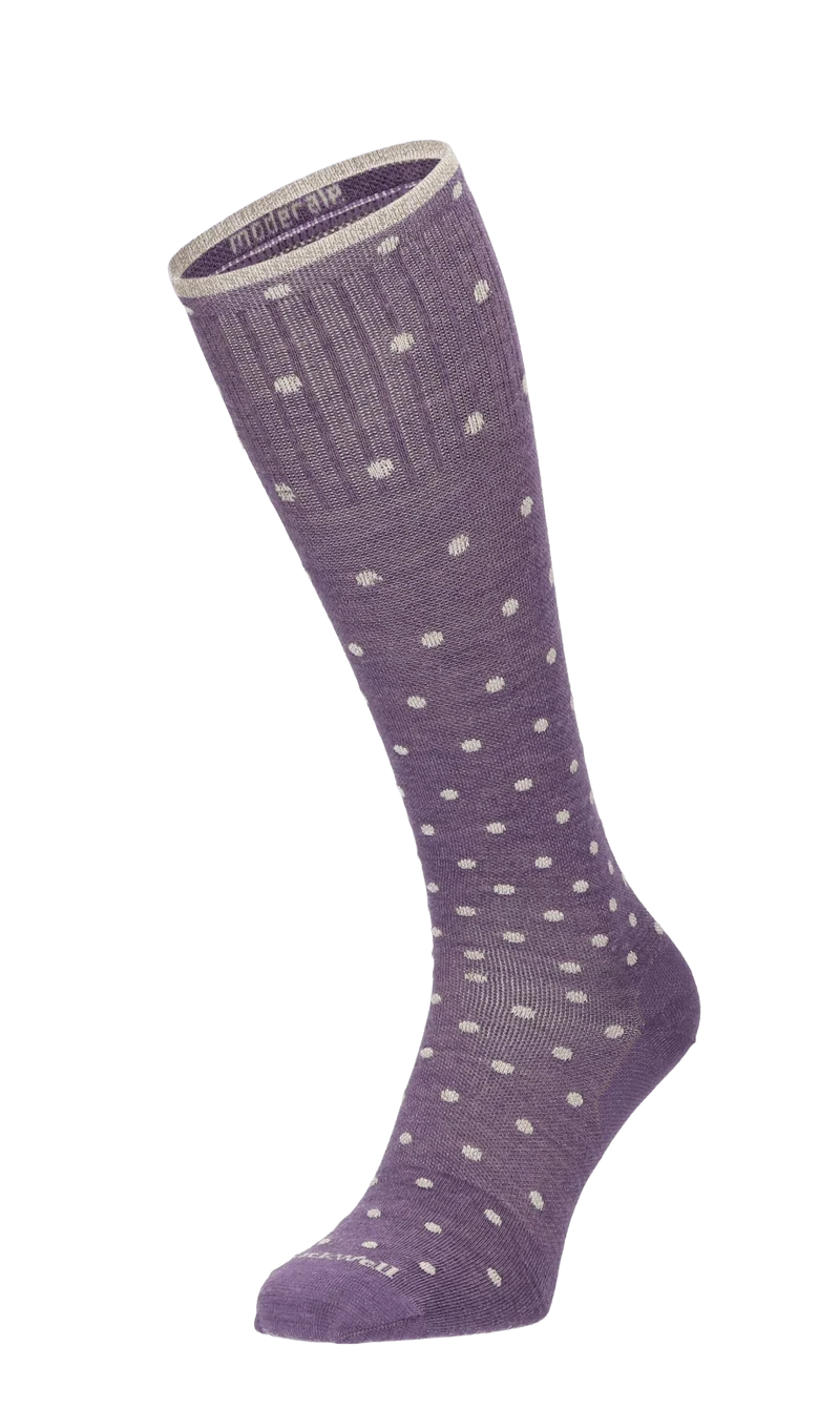 On The Spot Dames Compressiekousen Klasse 1 Plum Sparkle