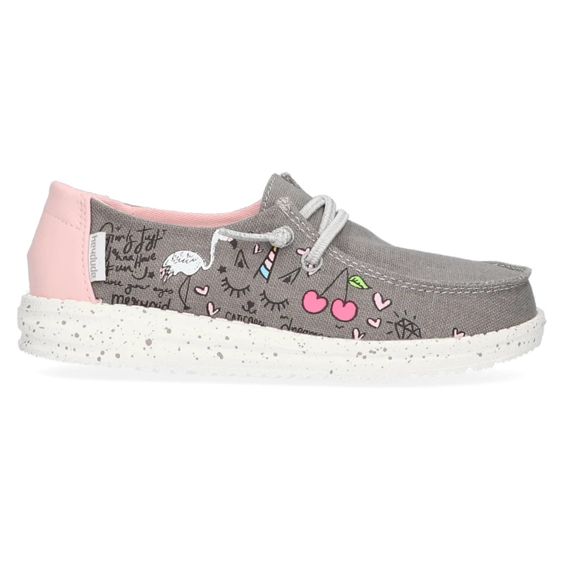Wendy Youth Meisjes Instappers Doodle Grey
