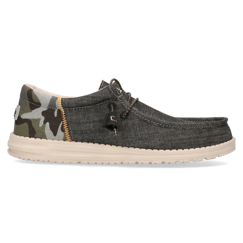 Wally Funk Heren Instappers Camo Dark Grey