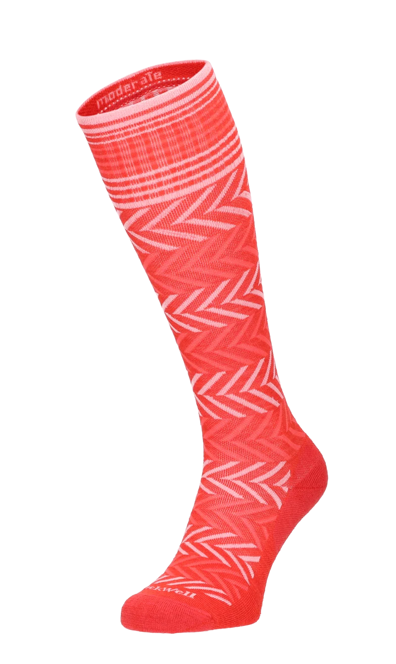 Chevron Dames Compressiekousen Klasse 1 Poppy
