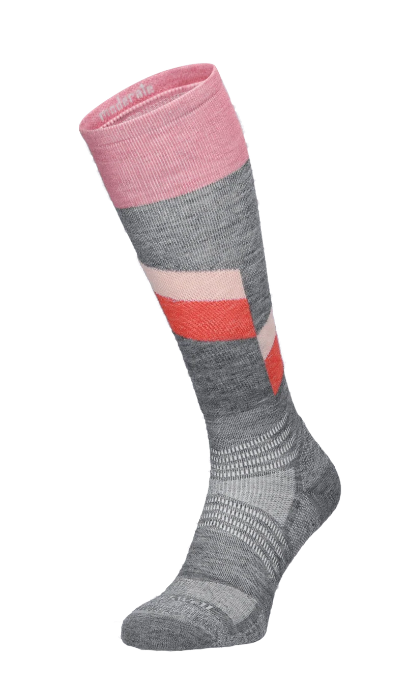 Steep Medium Dames Skisokken Klasse 1 Grey