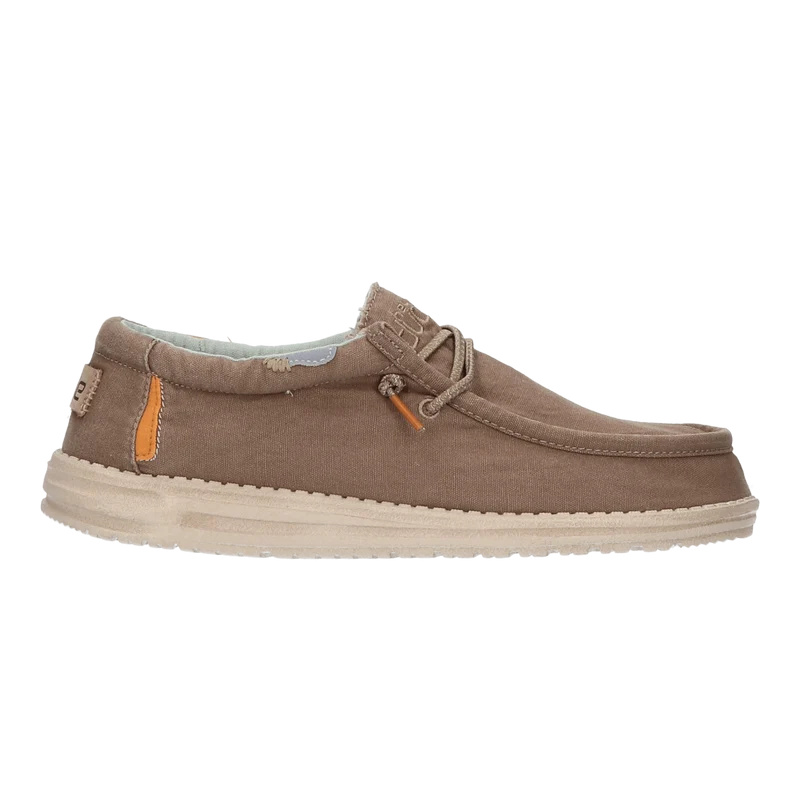 Wally Washed Heren Instapper Walnut