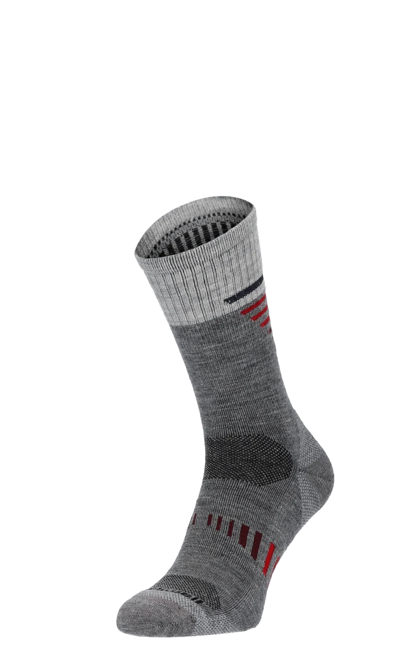 Ascend Crew II Heren Wandelsokken Klasse 1 Grey