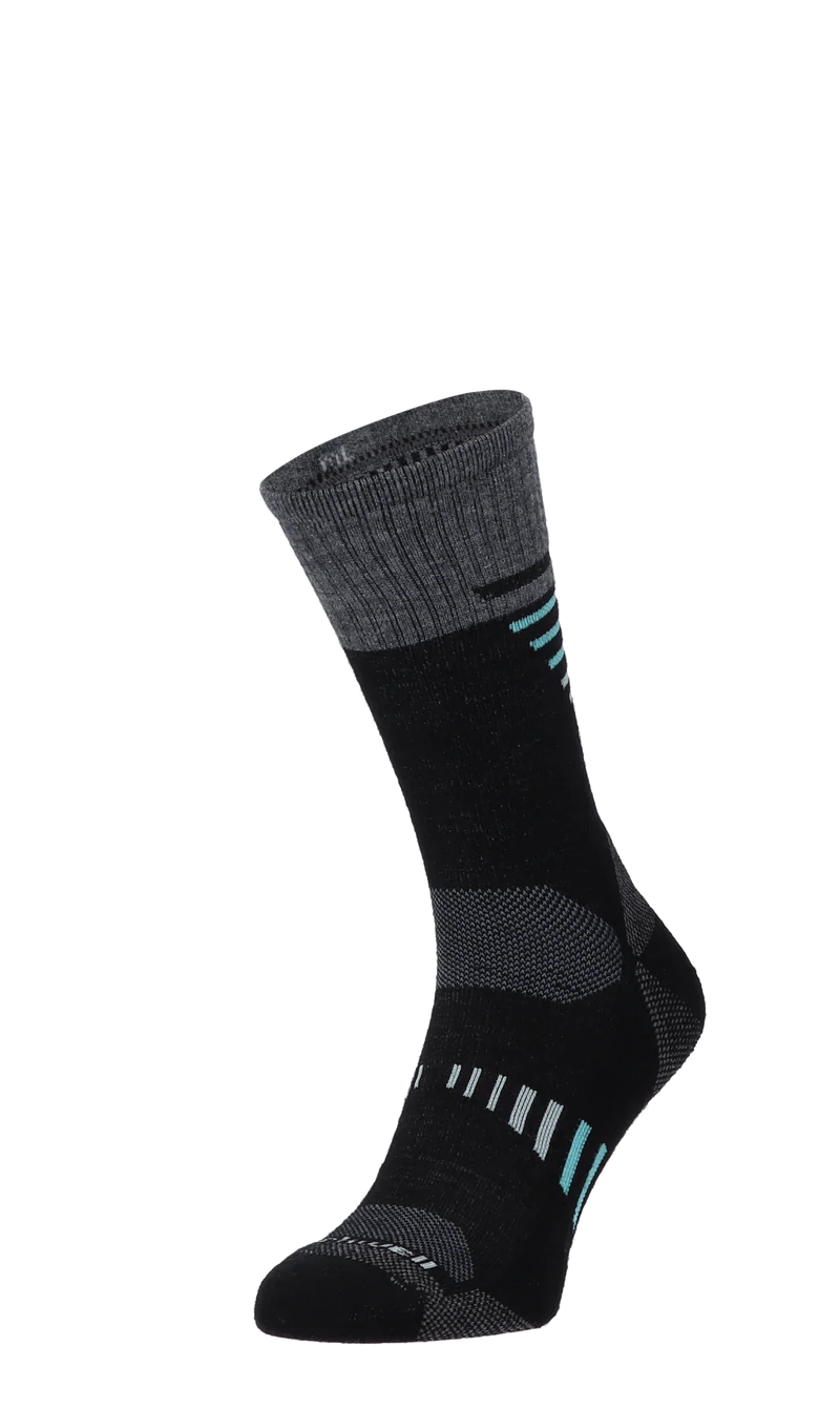 Ascend II Crew Dames Wandelsokken Klasse 1 Black