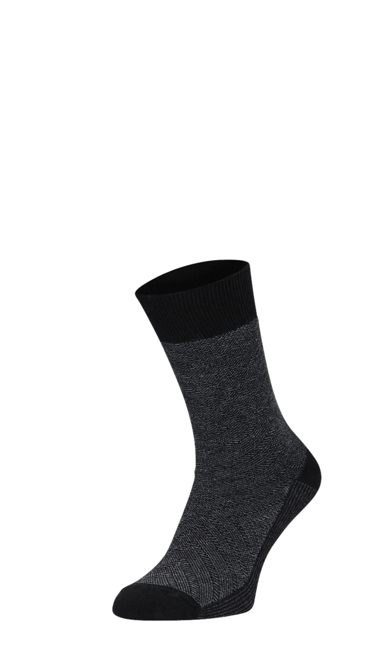 Fiber Optics Herensokken Black