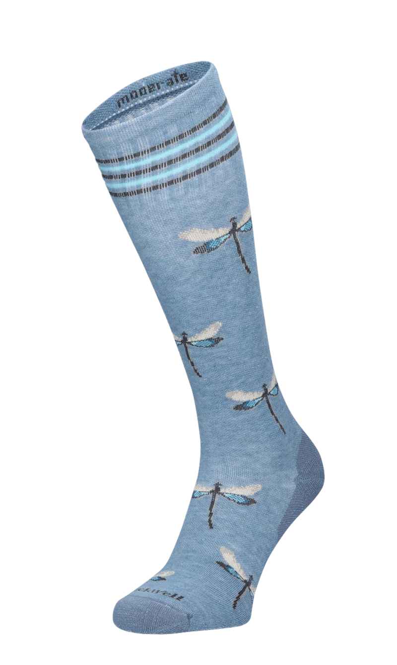 Dragonfly Dames Compressiekousen Klasse 1 Bluestone Shimmer