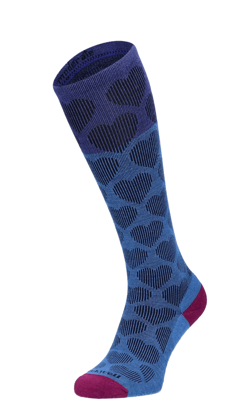 Heart Throb Dames Compressiekousen Klasse 1 Ocean