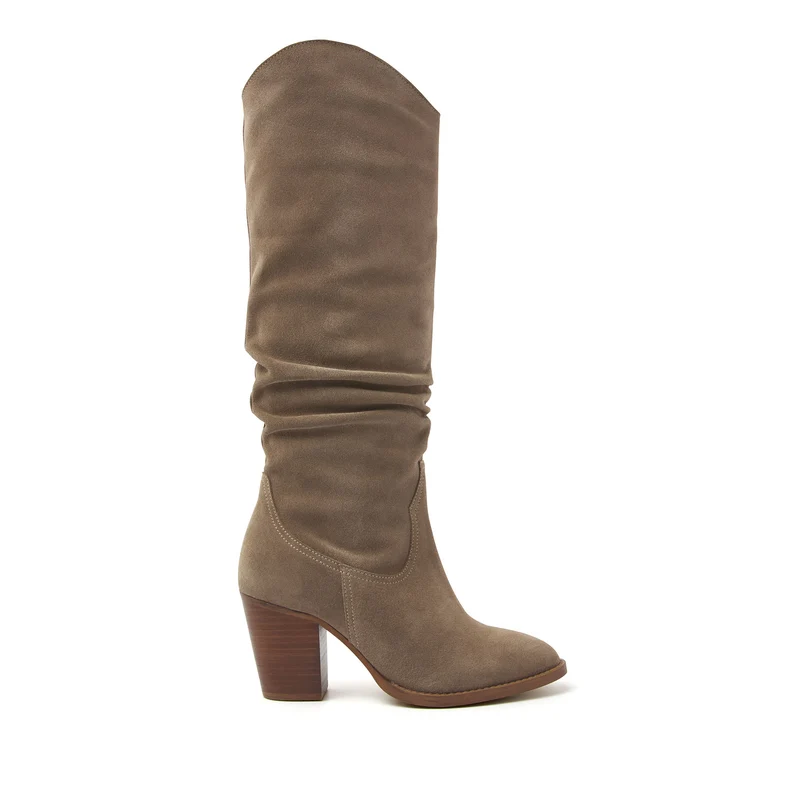 Dames Hoge Laarzen 57.318 Taupe