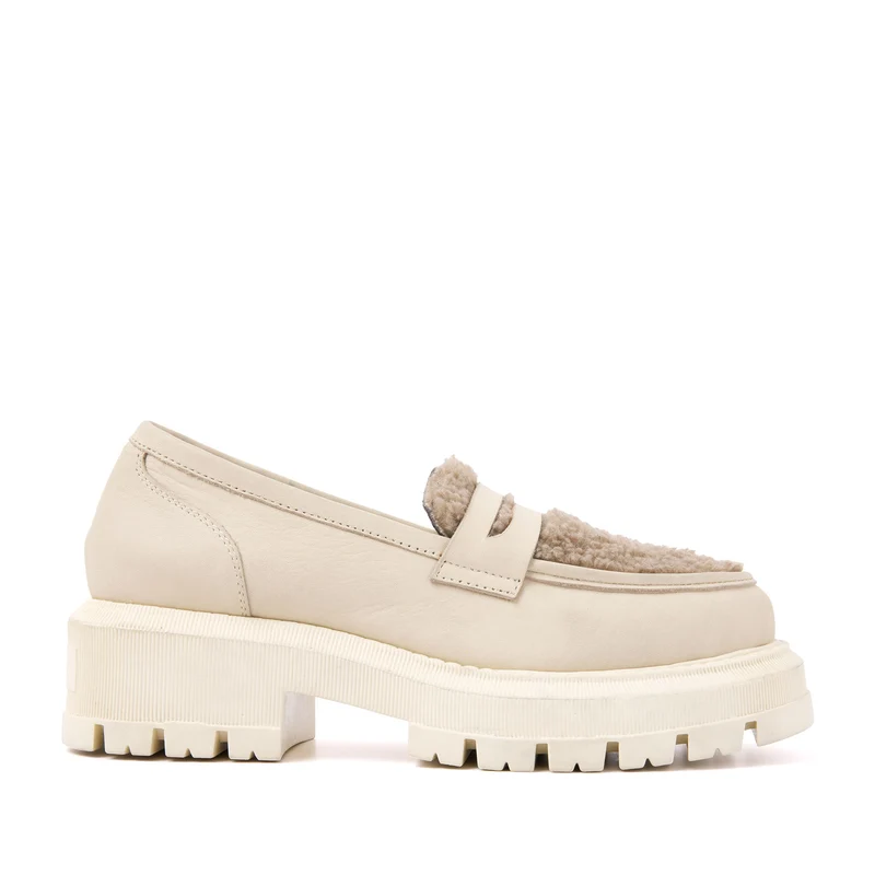 Dames Loafers 85.383 Cream