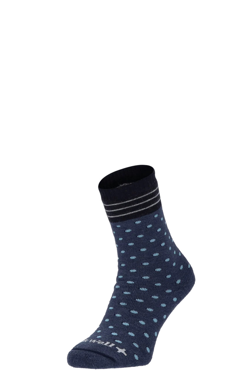 Plush Dames Diabetessokken Denim