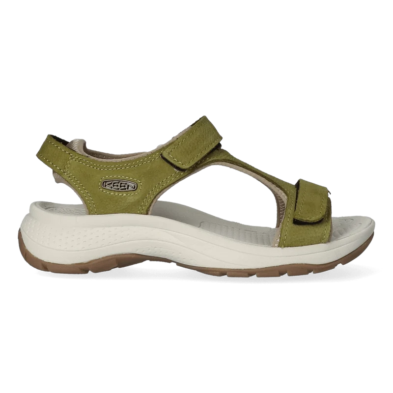 Astoria West T-Strap Dames Wandelsandalen Olive Drab Leather