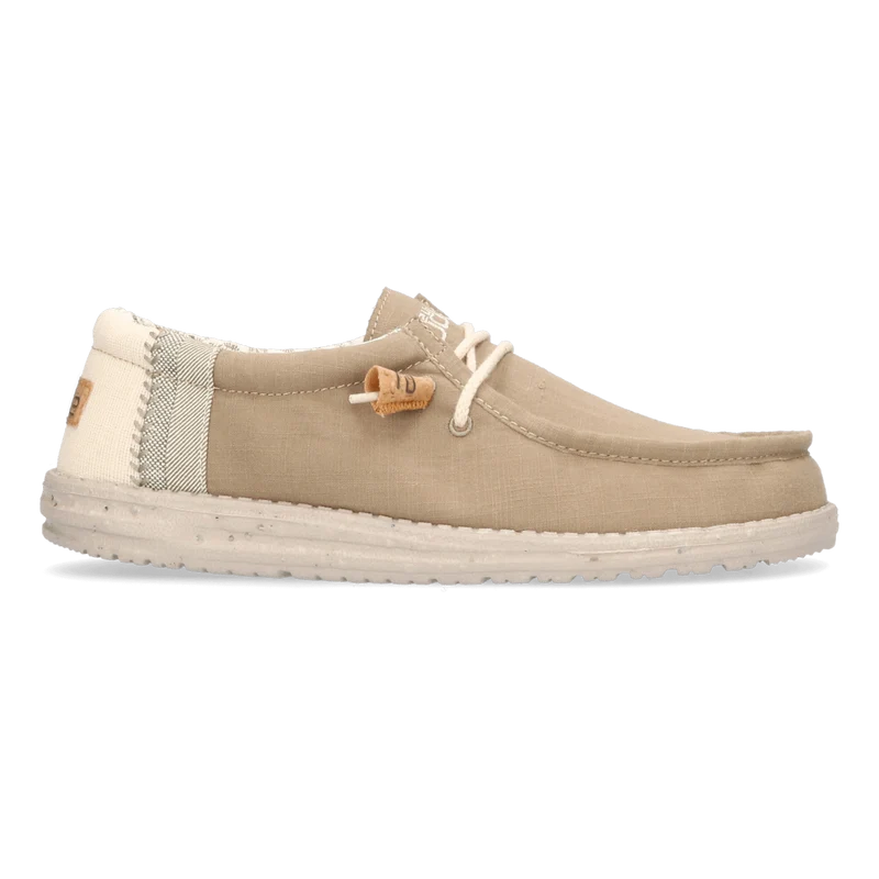 Wally Linen Natural Heren Instappers Mows