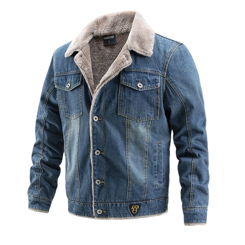 Heren Denim Jas Met Zachte Voering