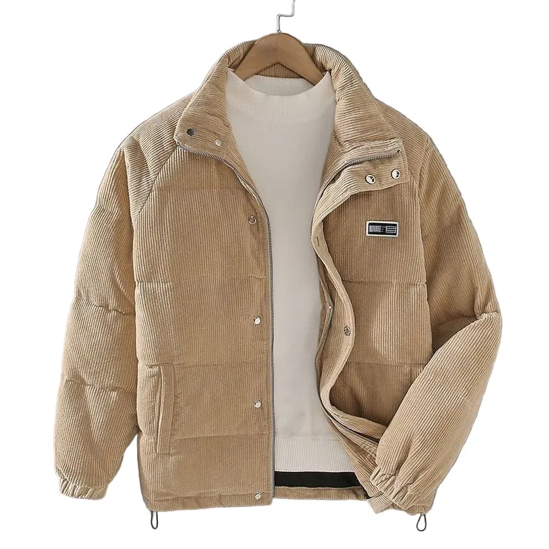 Heren Corduroy Jas Met Zachte Voering