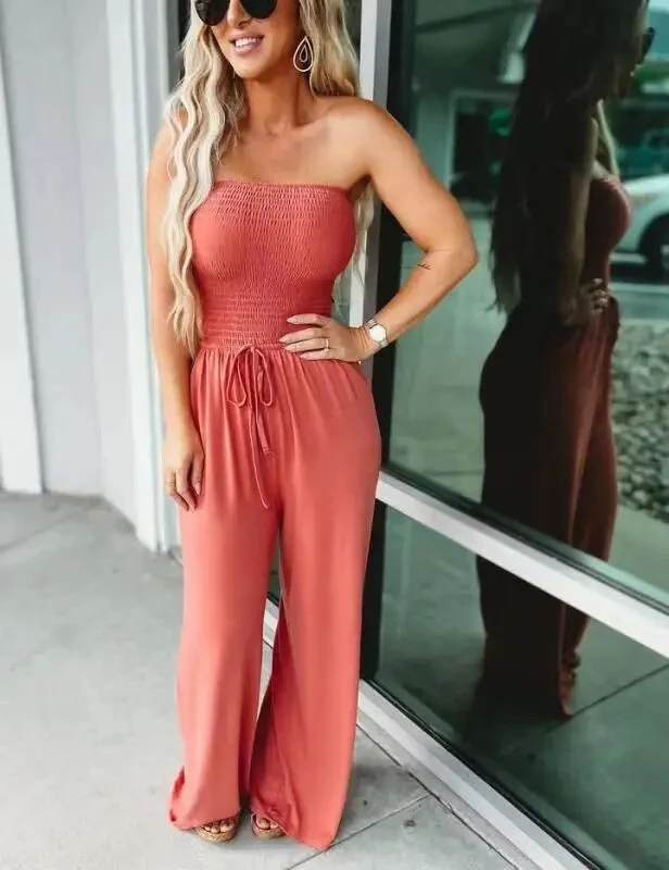 Dames Jumpsuit Off-Shoulder Polyester Voor Feestelijke Gelegenheden