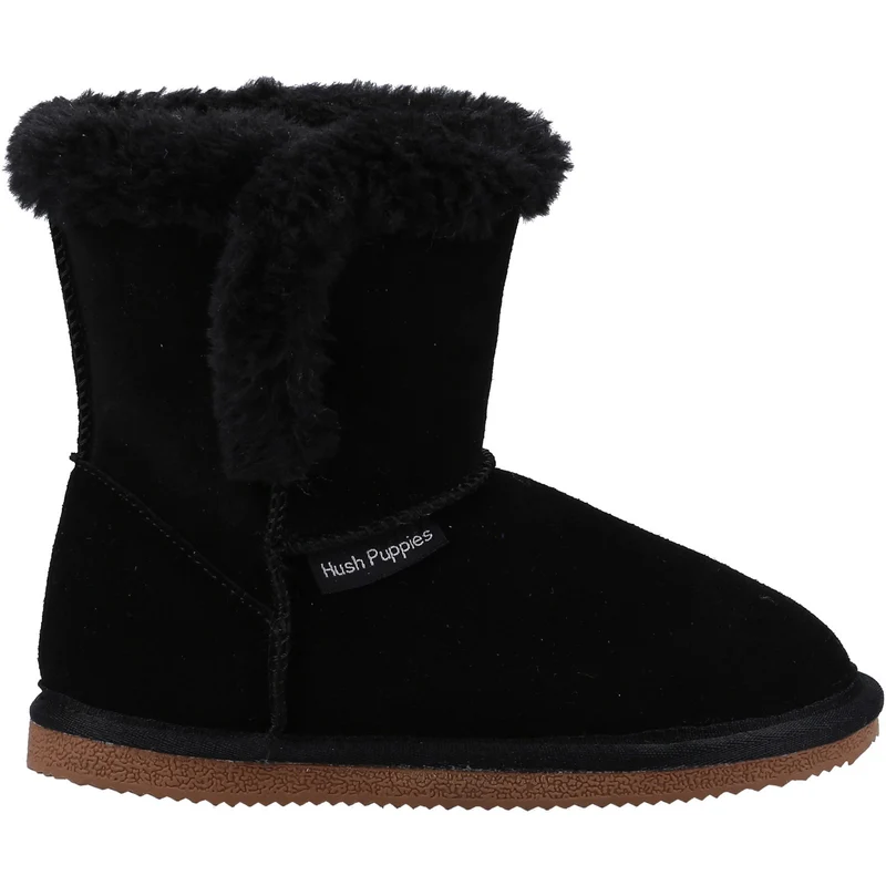 Hush Puppies Ashlynn pantoffels voor meisjes - zwart