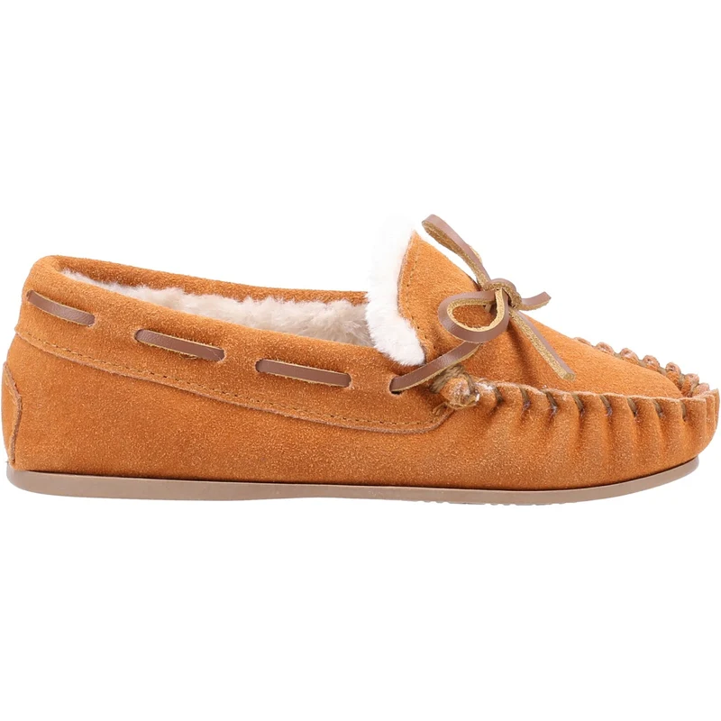 Hush Puppies Addison Kinderpantoffels - Bruin