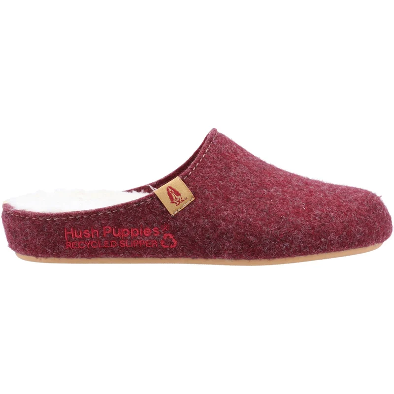 Hush Puppies Dames The Good Slipper - Donkerrood